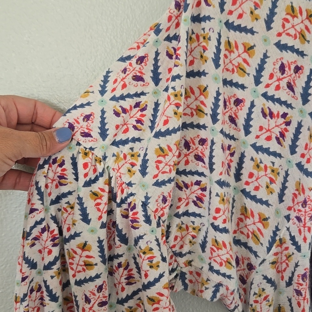 Lucky Brand | Cotton/Linen Blend Top Size 2X - Picture 6 of 11